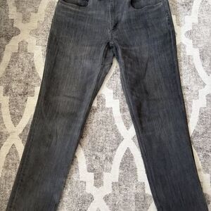 Duluth Trading Co Ballroom Double Flex Jeans Mens 30x30 Gray Slim Tapered